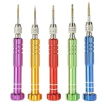 5-in-1 Multifunctional Small Precision Pocket Mini Screw Driver Set for Smartphone, Tablet(Random Color) - Image 4